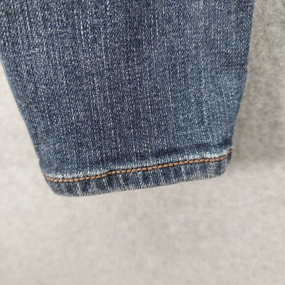 Womens Refuge Jeans Size 7R Solid Blue Straight Leg Regular Fit Denim Pants - Picture 16 of 16